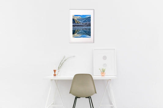 晩秋の大正池リフレクション