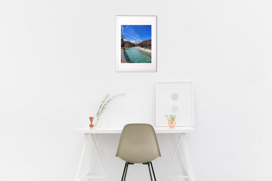 梓川の清流と焼岳