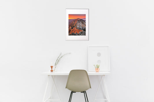 夕焼けの大キレットと槍ヶ岳