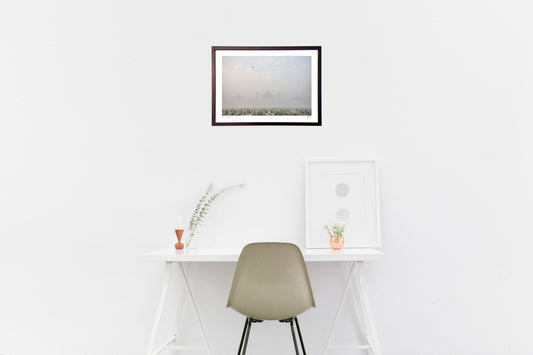 朝霧のタージマハル