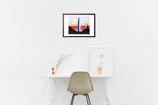 日暮れの千葉ポートタワー