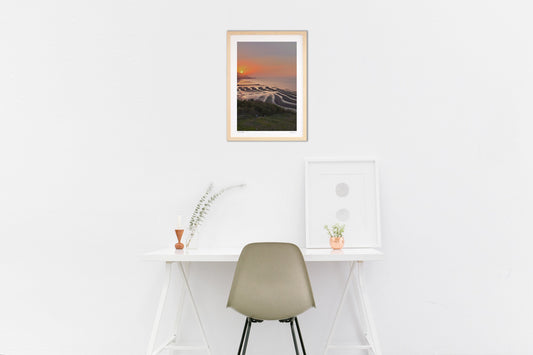 御輿来海岸の夕陽