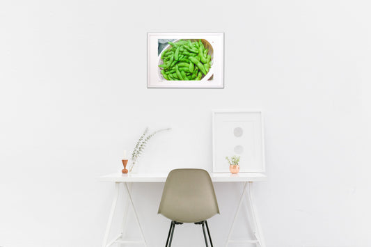 Freshly picked edamame