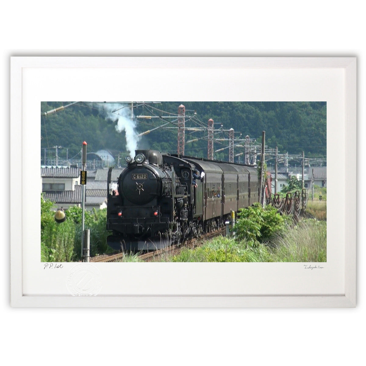 Steam Locomotive Travels along Fukushima Road