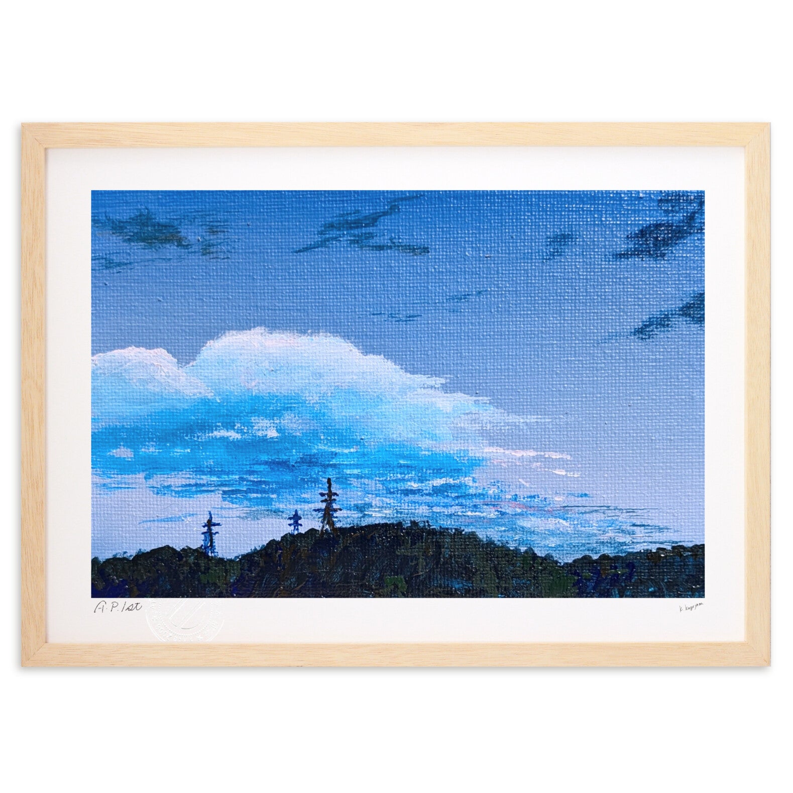 秋の夕空 – 絵画や壁飾り販売｜風景投稿販売あゆわら(R)