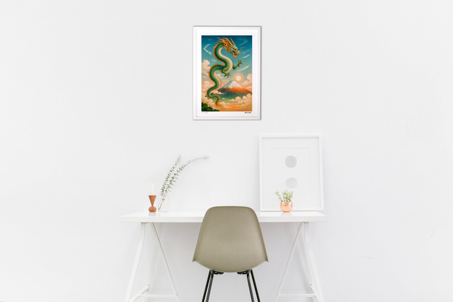 富士山と昇り龍 – 絵画や壁飾り販売｜風景投稿販売あゆわら(R)