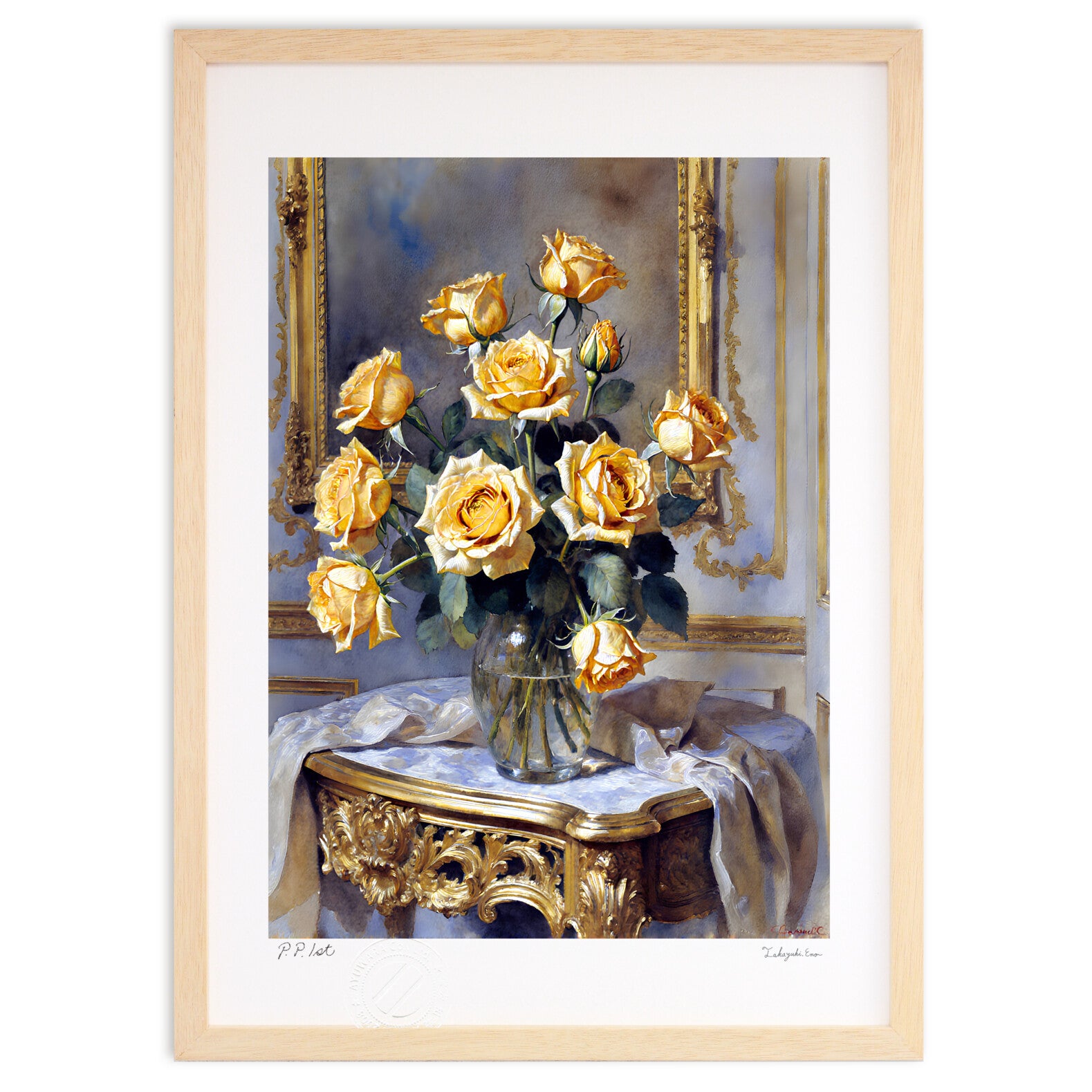 黄金色のバラ – 絵画や壁飾り販売｜風景投稿販売あゆわら(R)