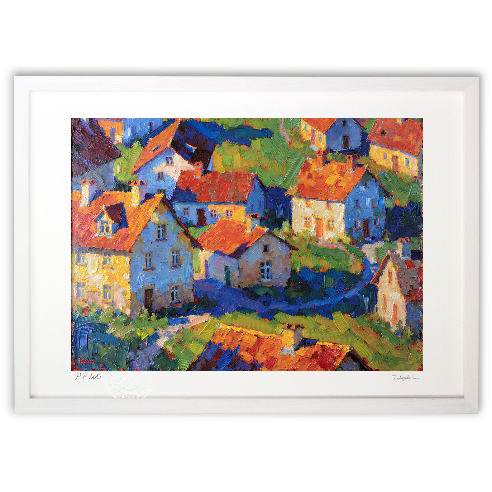 輝くヨーロッパの田舎の家々 – 絵画や壁飾り販売|風景投稿販売あゆわら(R)