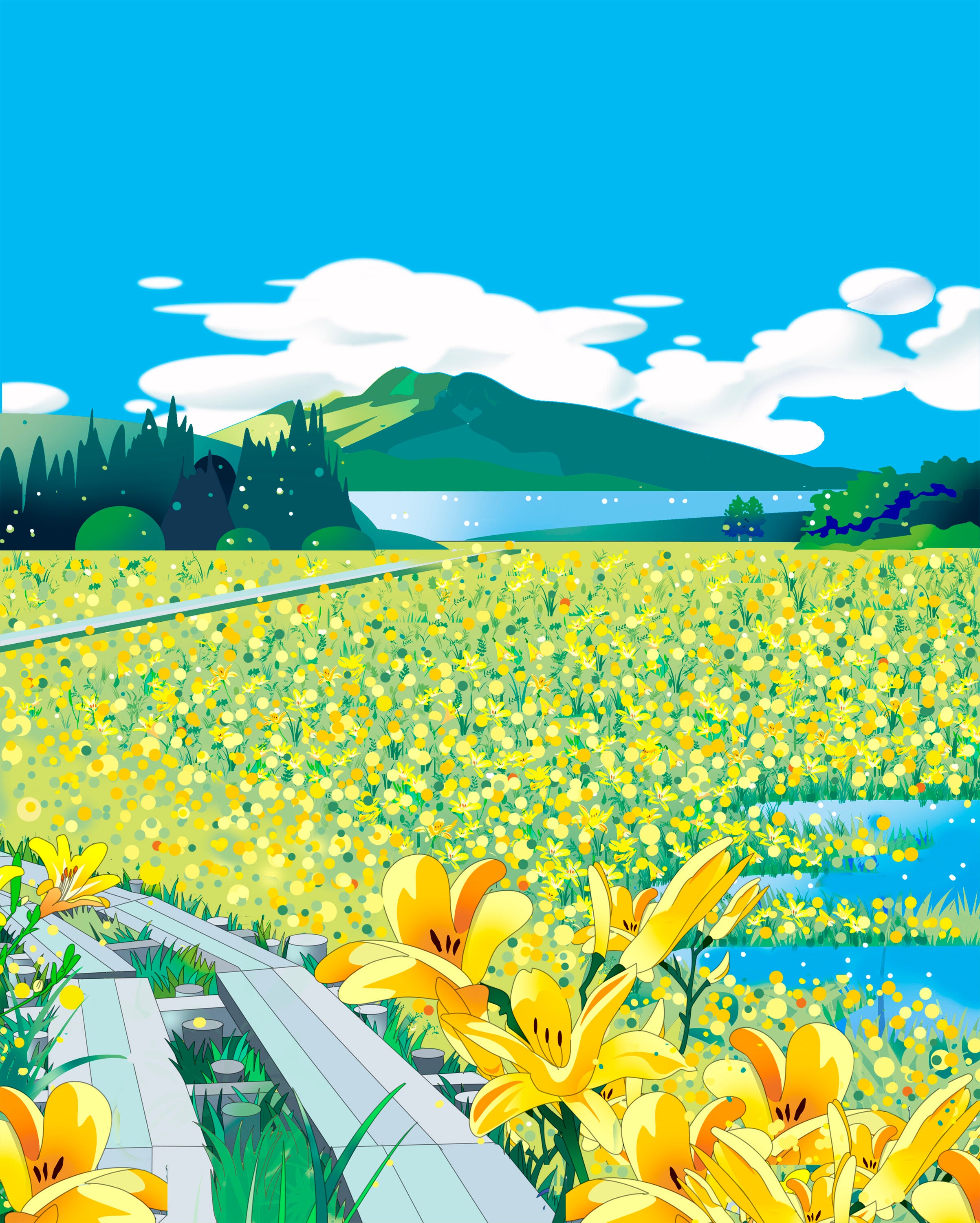 湿原にて – 絵画や壁飾り販売｜風景投稿販売あゆわら(R)