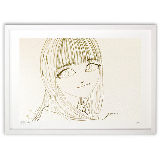 絵画 『儚さのある女性』