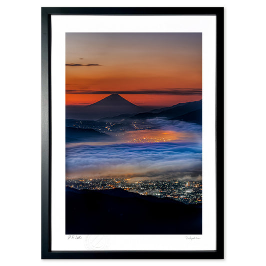 富士山と龍雲
