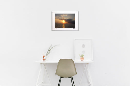 ワイキキ沖の夕暮れ