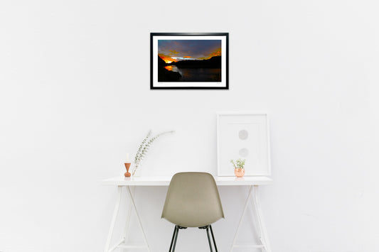 阿賀野川　日落ち