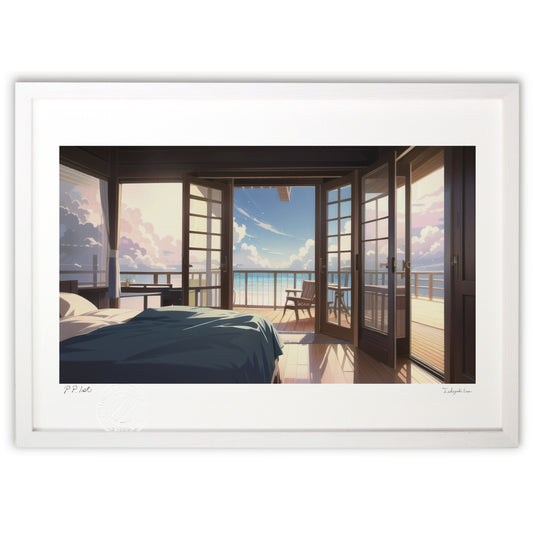 部屋から眺める海