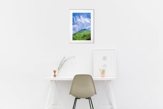 湯煙を吐く由布岳