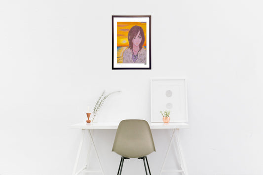 夕暮れの海にて