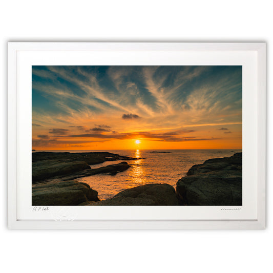 千畳敷海岸の夕暮れ