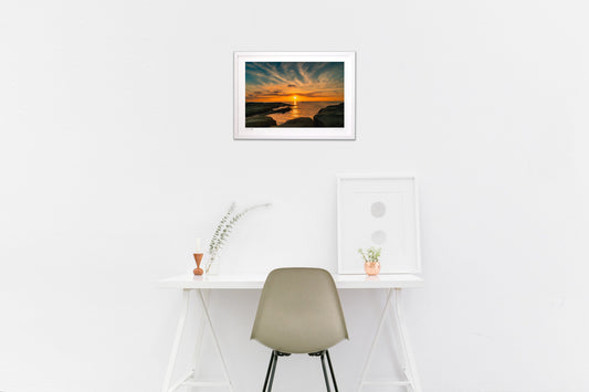 千畳敷海岸の夕暮れ