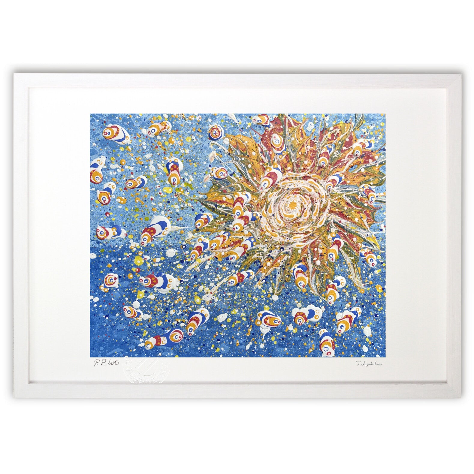 アクリル画 太陽と海 – 絵画や壁飾り販売｜風景投稿販売あゆわら(R)