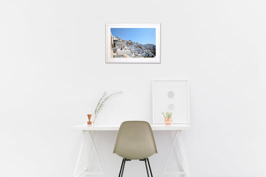 サントリーニ島　イアの街並み