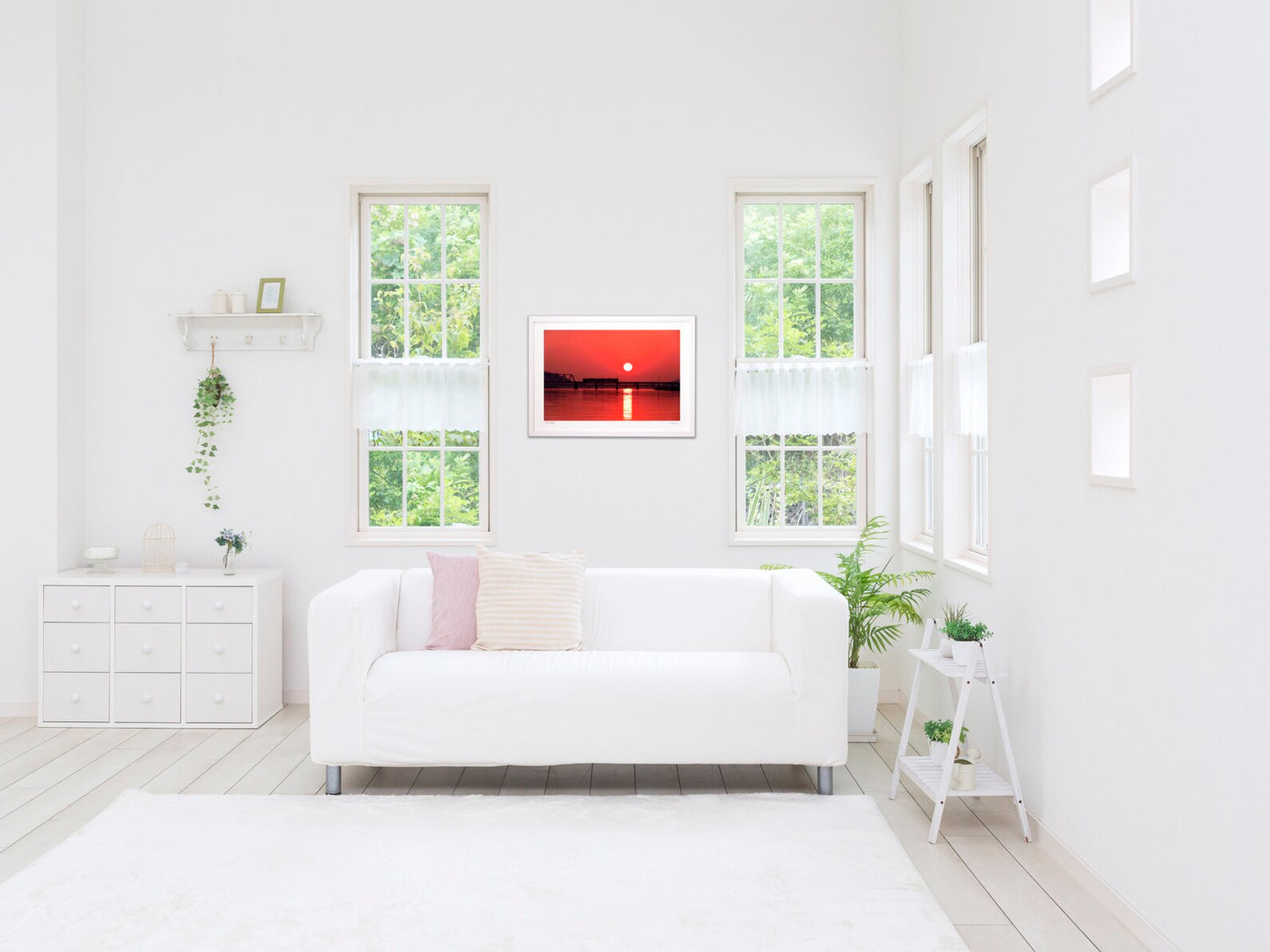 国包鉄橋の夕日2