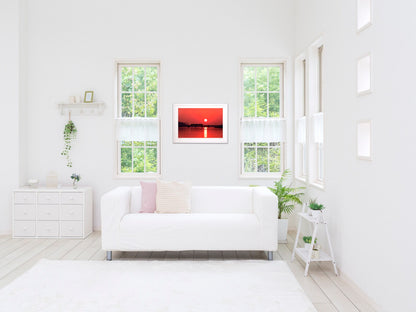 国包鉄橋の夕日2