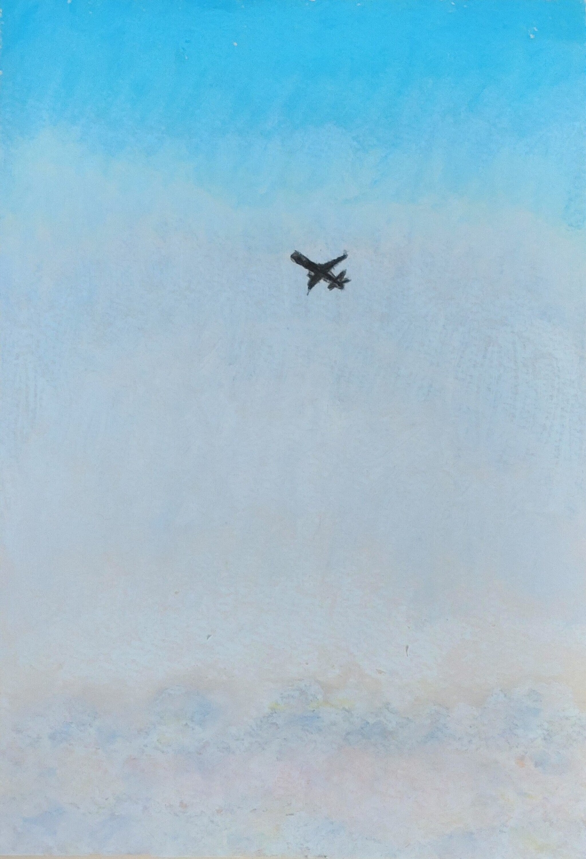 航空機 パステル画 木製フレーム付き 航空機 パステル画 木製フレーム付き 航空機のパステル画 木製フレーム