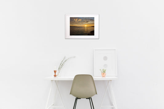 台湾　淡水の夕暮れ