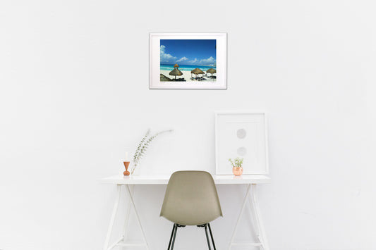 カンクンの青と白