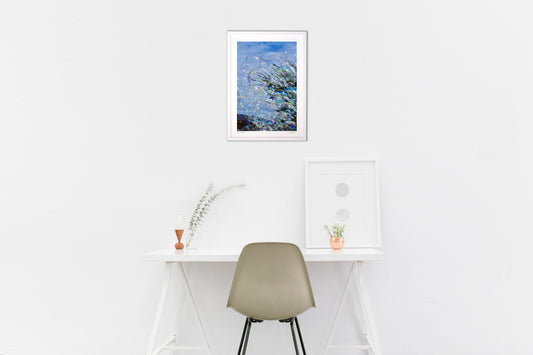 虹色に輝くシャボン玉