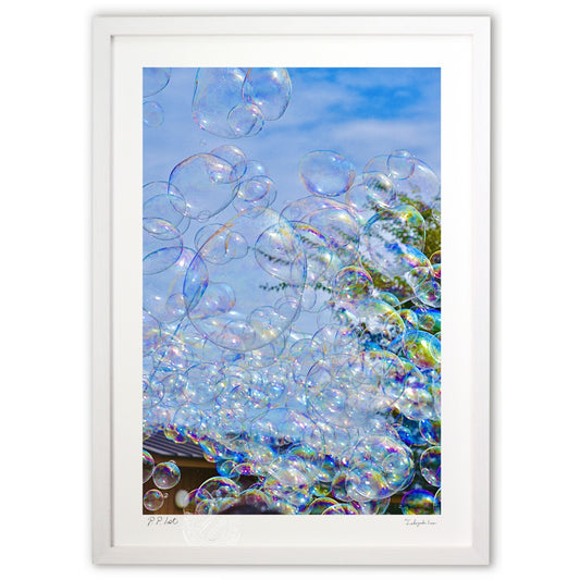 虹色に輝くシャボン玉2