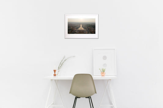 バチカン　サン・ピエトロ大聖堂　朝のテラスから