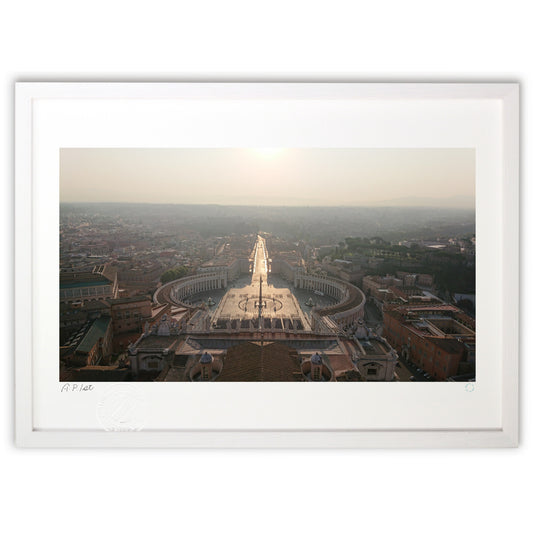 バチカン　サン・ピエトロ大聖堂　朝のテラスから