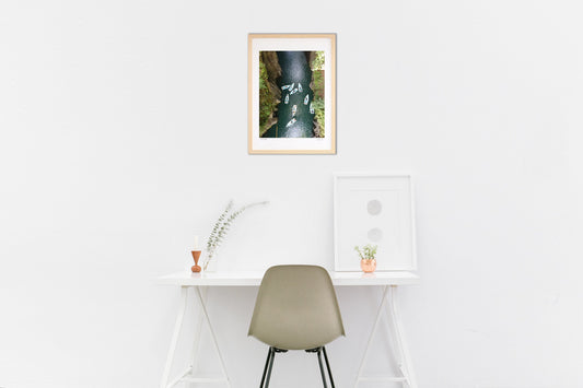 水面のパズル ～高千穂峡のボート