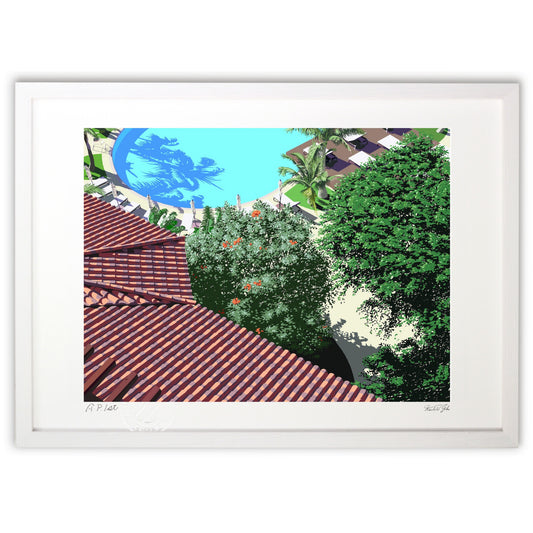 ガーデンプールの朝