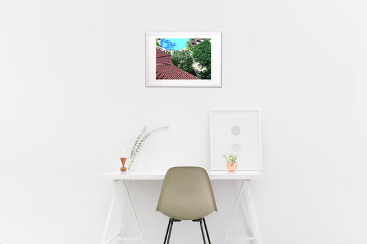 ガーデンプールの朝