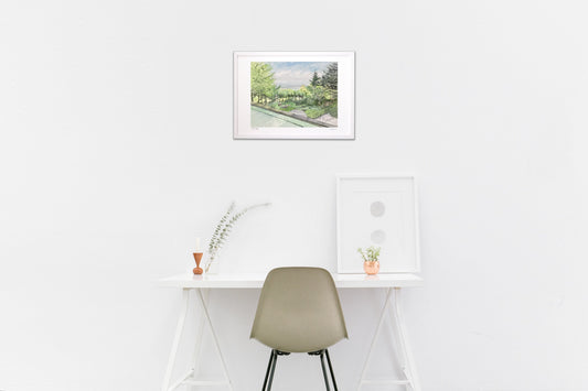 朝風呂からの風景