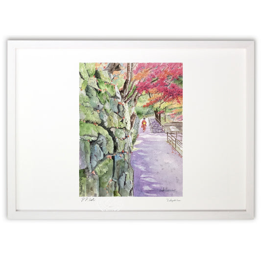 三千院への坂道(和服)