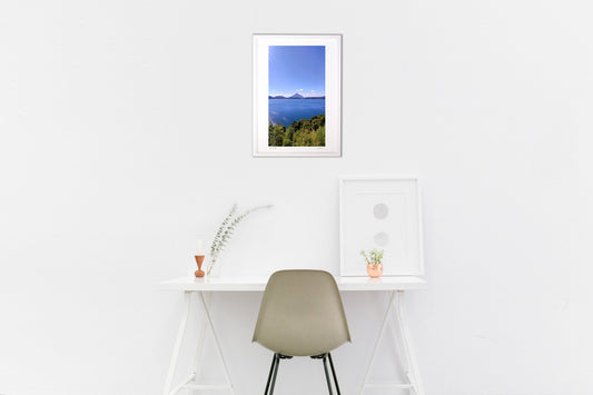 池田湖と開聞岳