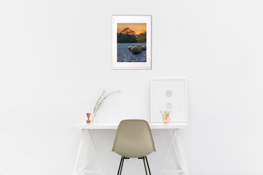 どんぐりと夕焼け