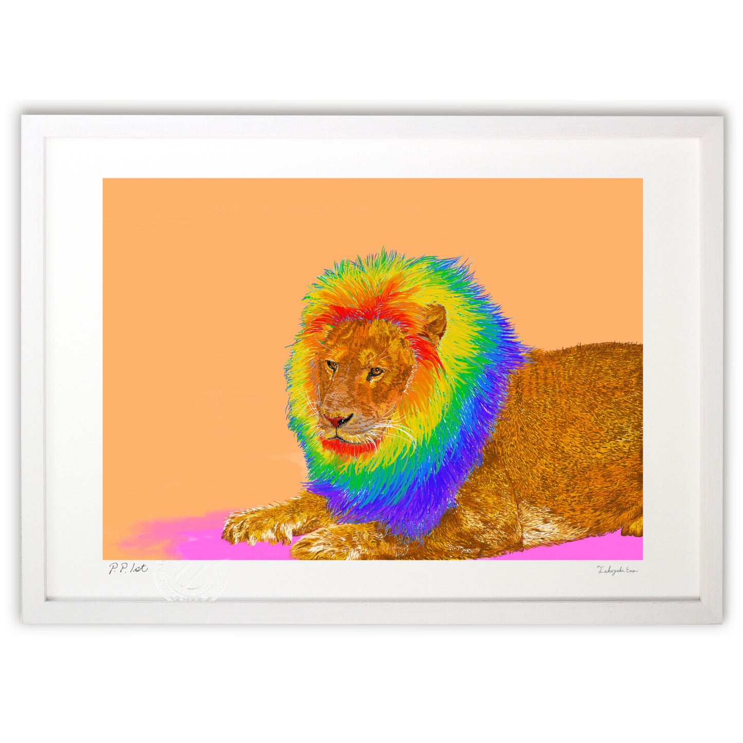 虹色のライオン