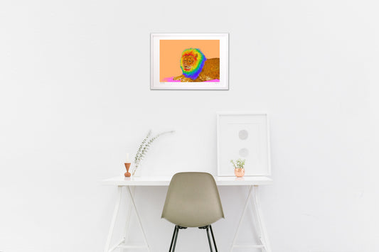 虹色のライオン