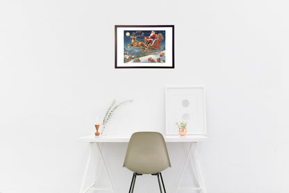 サンタのそりで