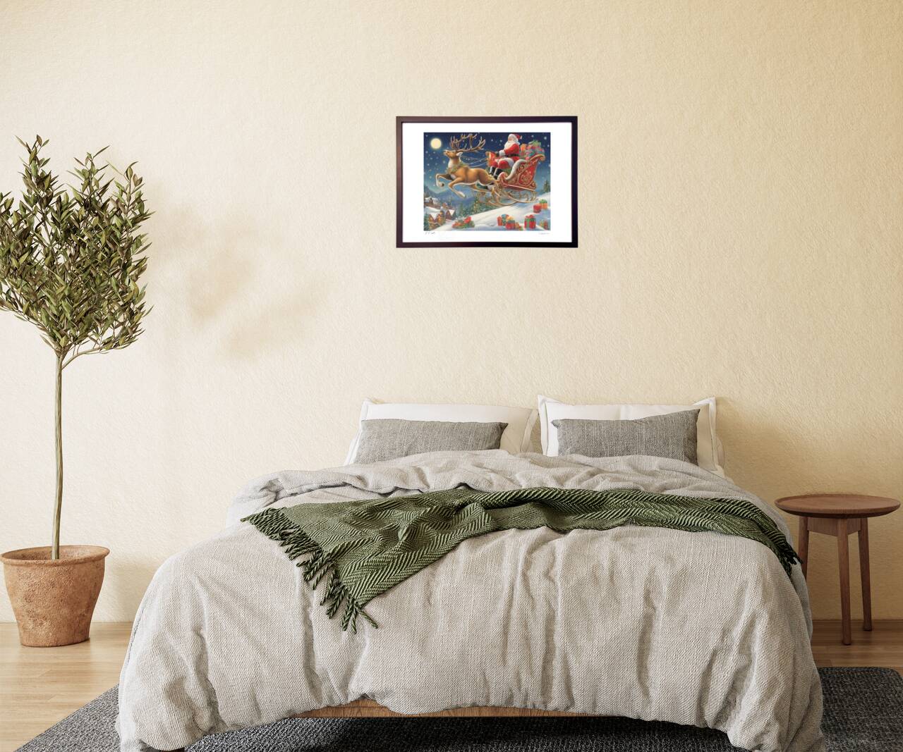 サンタのそりで