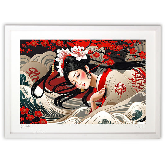 桜の花びらとのロマンス