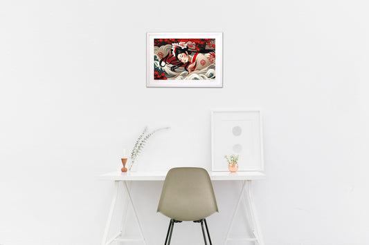 桜の花びらとのロマンス