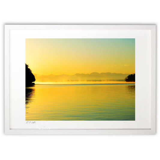 気嵐ごしの立山連峰