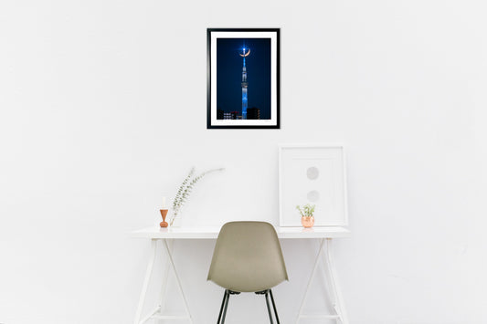 冬の日の東京三日月