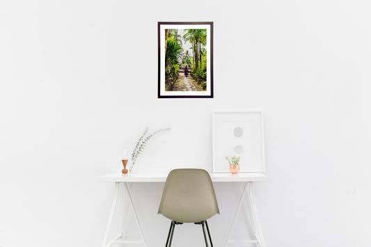 ヤップ島の村の風景　ミクロネシア連邦