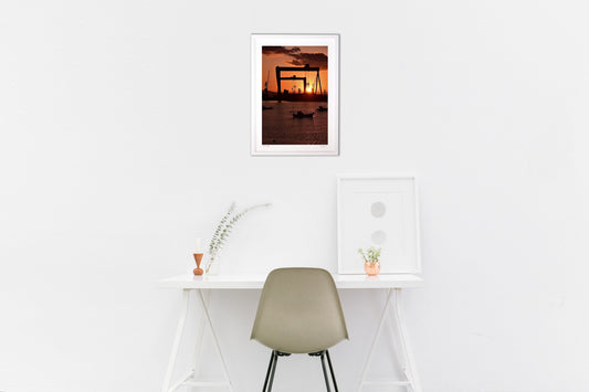 造船所の夕暮れ